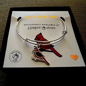 Alex and Ani bracelet with cardinal charm